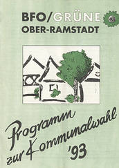 Kommunal-Wahlprogramm 1993